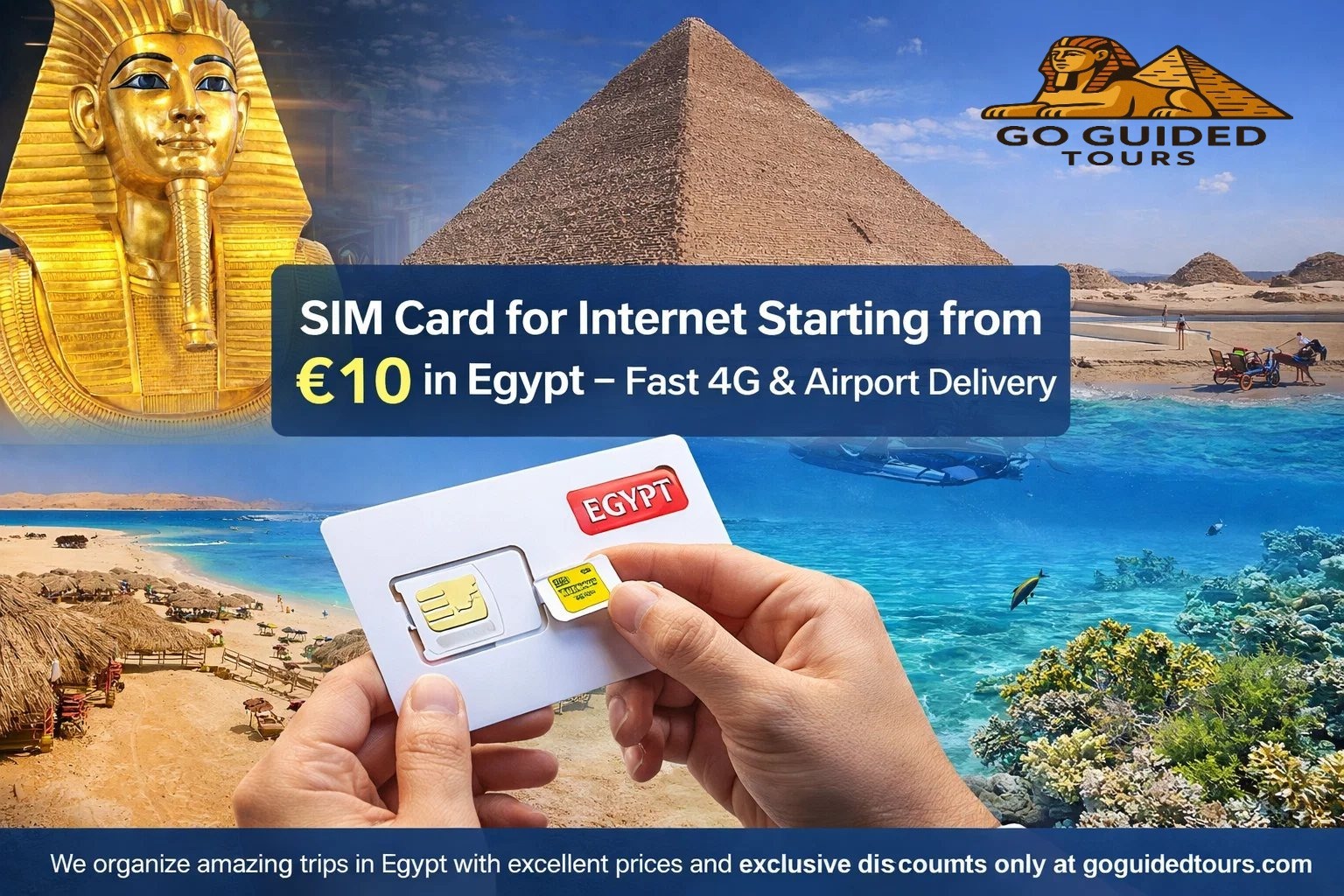 SIM Card for Internet Starting from €10 in Egypt – Fast 4G & Airport Delivery