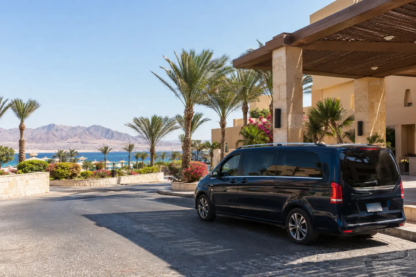 Private Hurghada Airport transfer vehicle to Magic Life Hotels