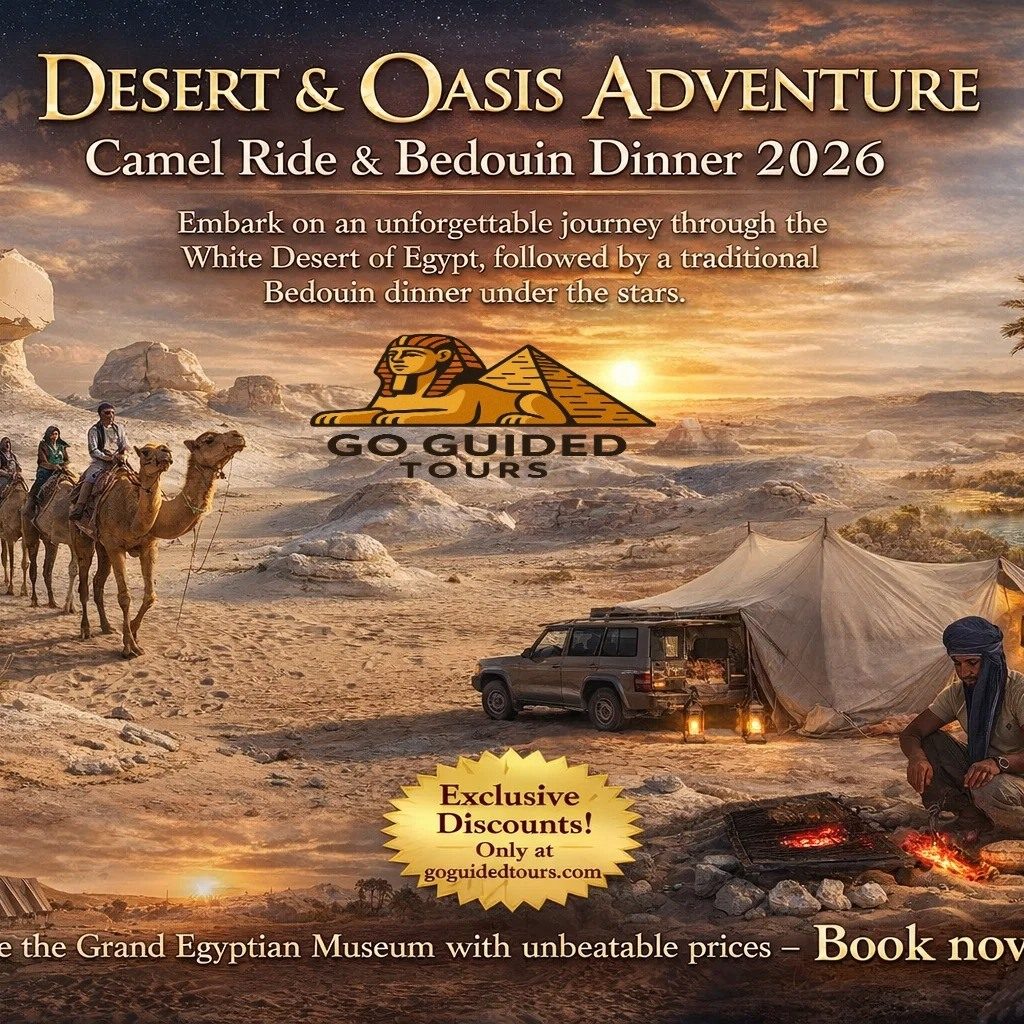 Desert & Oasis Adventure – Camel Ride & Bedouin Dinner 2026