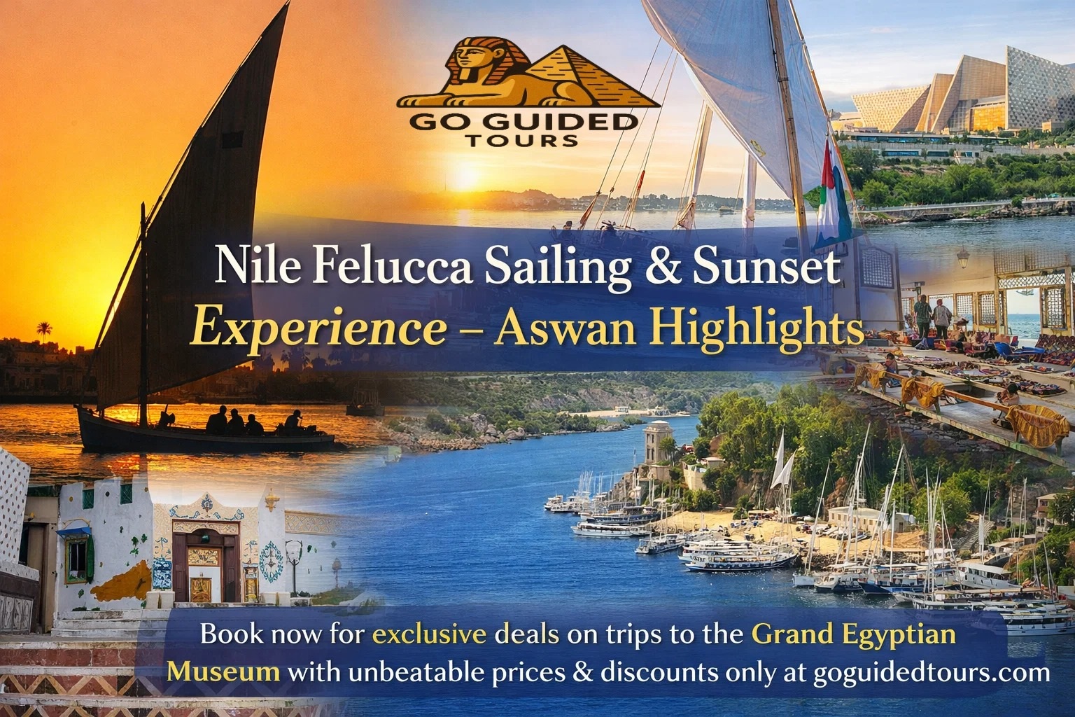 Nile Felucca Sailing & Sunset Experience – Aswan Highlights