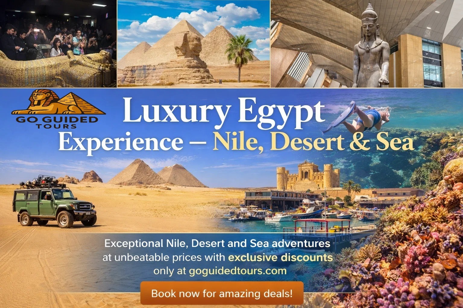 Luxury Egypt Experience – Nile, Desert & Sea