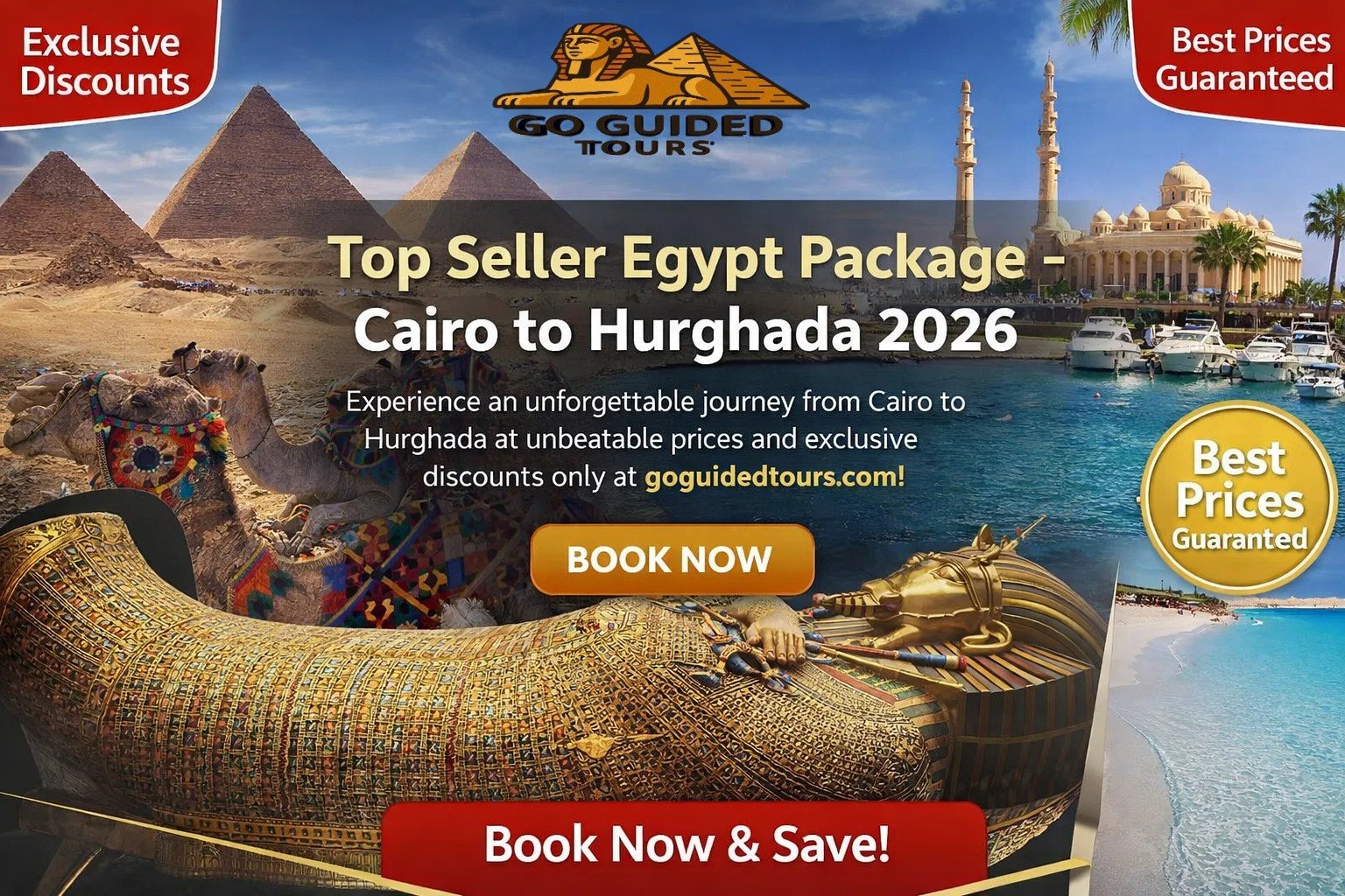 Top Seller Egypt Package – Cairo to Hurghada 2026