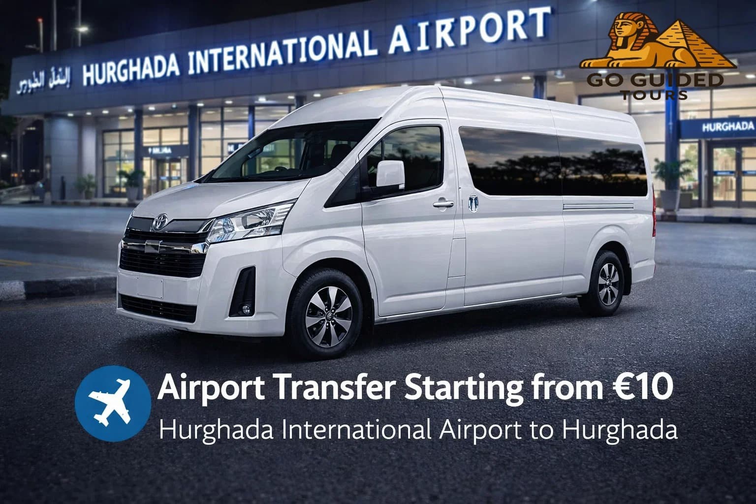 Airport Transfer Starting from €10 – Hurghada International Airport to Hurghada