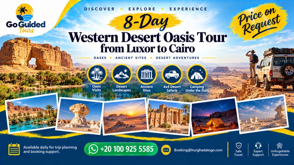 8-Day Western Desert Oasis Tour from Luxor to Cairo