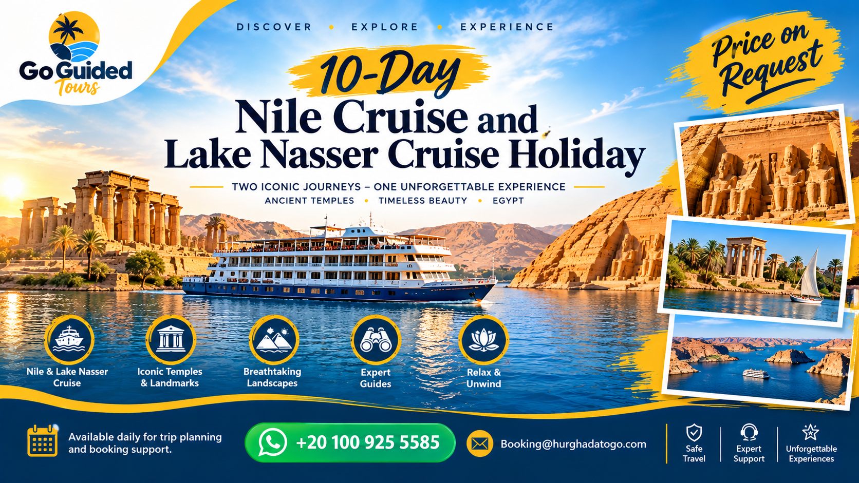 10-Day Nile Cruise and Lake Nasser Cruise Holiday